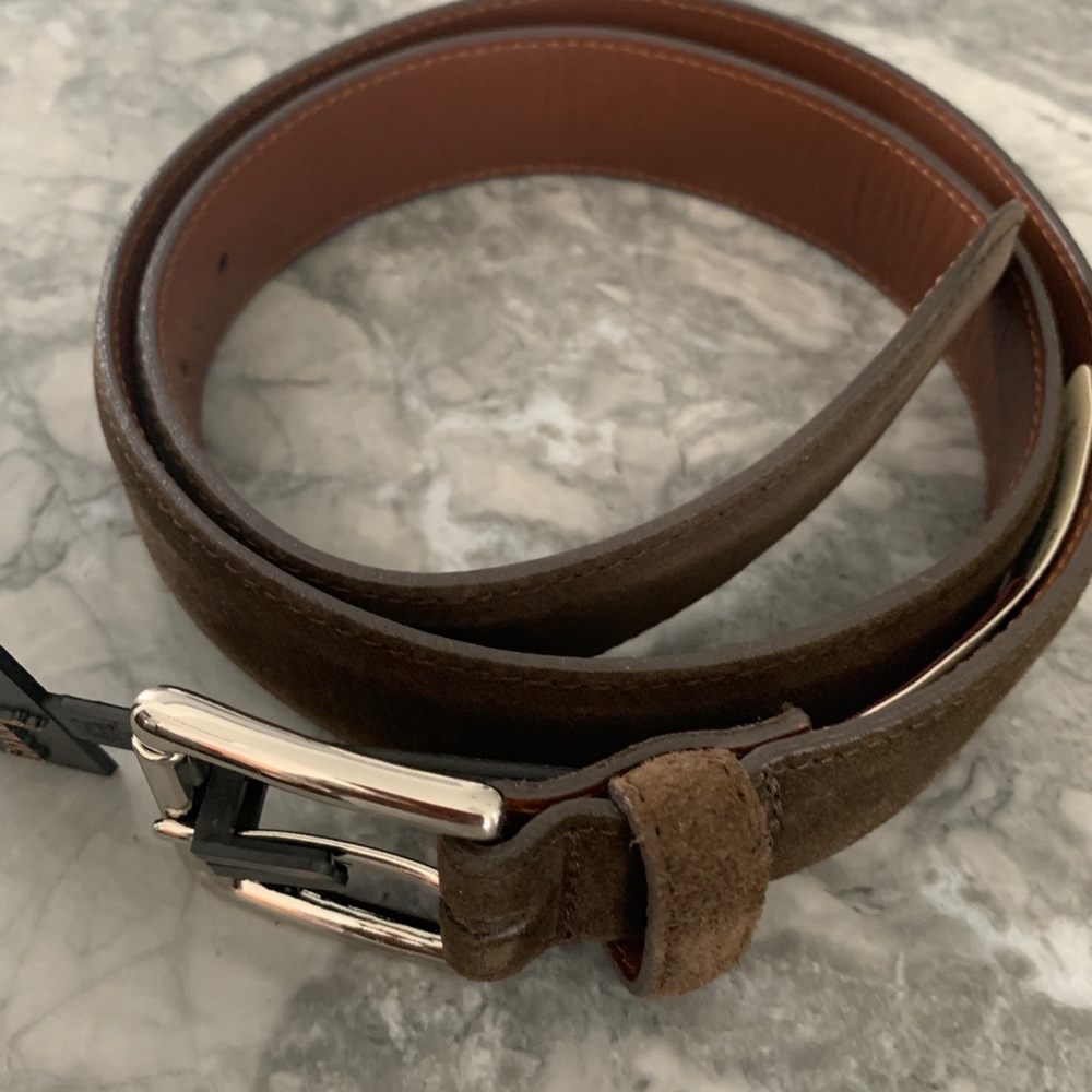 Men’s Brown Suede Belt - size 32
